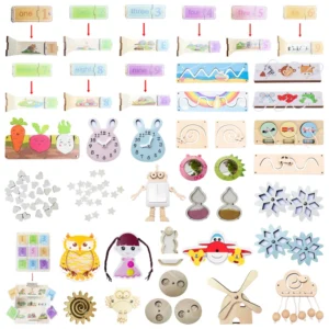 Accessori da tavolo Montessori per bambini Giocattoli in legno per attività sensoriali e regali educativi