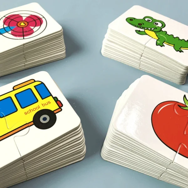 Puzzle Montessori per Bambini Giochi di Abbinamento Animali e Camion di Frutta per Bambine e Bambini dai 3 ai 5 Anni - immagine 4