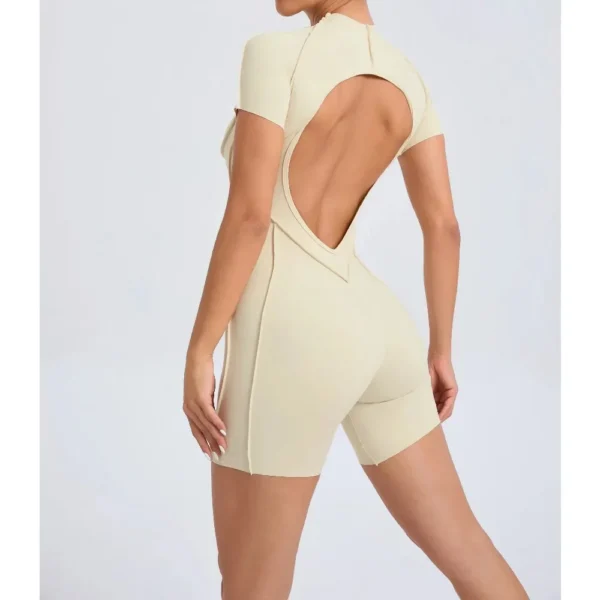 Tuta yoga e fitness donna set sportivo sexy in un pezzo abbigliamento palestra - immagine 5
