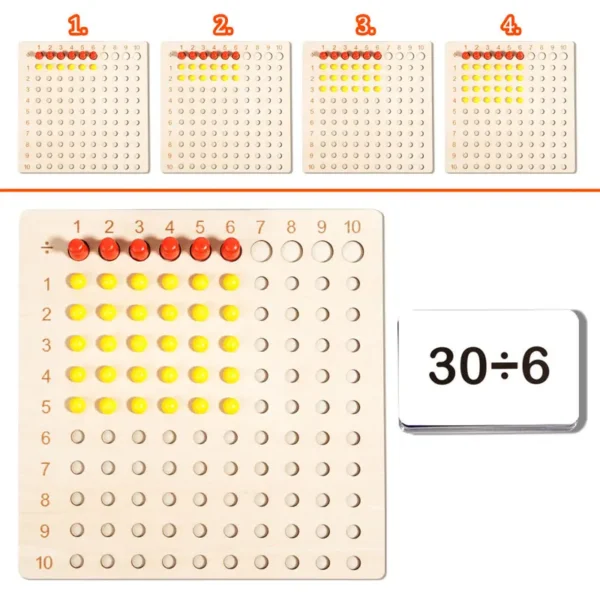 Giocattoli Educativi Montessori per Apprendimento della Matematica Giochi di Aritmetica per Bambini con Sussidi Didattici Interattivi - immagine 3