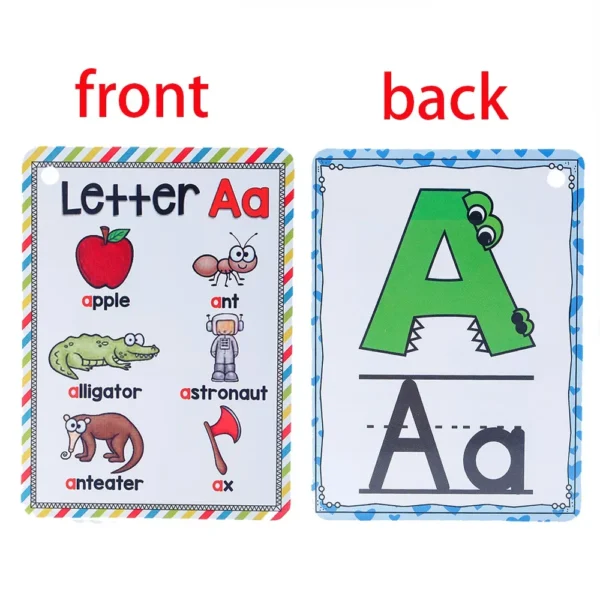 Lettere dell'alfabeto Montessori Carte inglesi Parole foniche Giocattoli educativi per lo sviluppo precoce Sussidi didattici per insegnanti - immagine 3