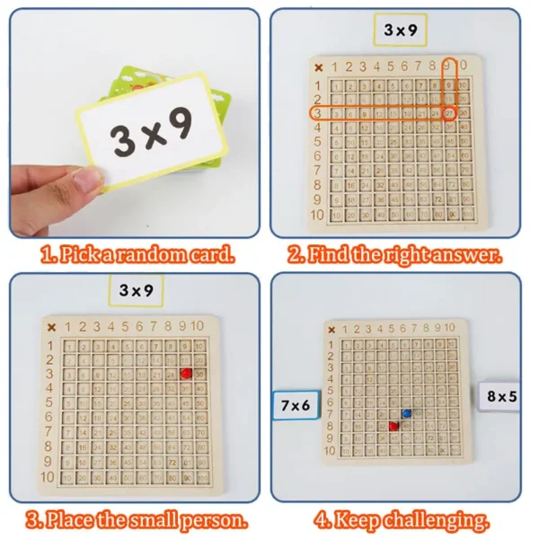 Giocattoli Educativi Montessori per Apprendimento della Matematica Giochi di Aritmetica per Bambini con Sussidi Didattici Interattivi - immagine 5