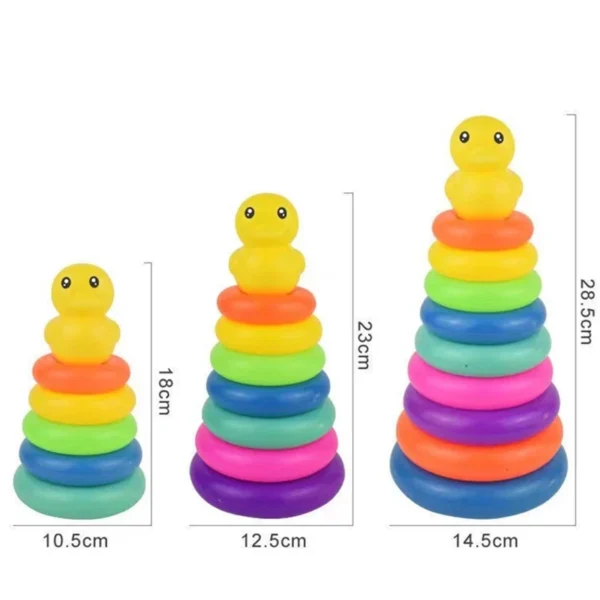 Giocattolo Montessori Palla Rotolante per Neonati Pista Impilabile Giochi Educativi per lo Sviluppo del Bambino - immagine 5