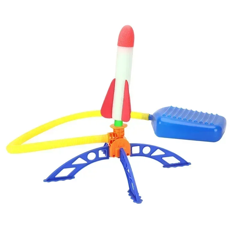 Pompa a pedale Air Rocket per bambini Lanciatore di giochi sportivi set da gioco all'aperto per salti e divertimento - immagine 5