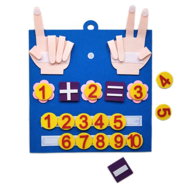 Giocattoli Montessori in Feltro per il Conteggio dei Numeri Gioco Educativo per l'Apprendimento Precoce e lo Sviluppo dell'Intelligenza dei Bambini - immagine 4
