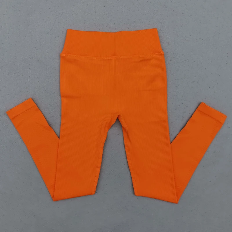 Pantaloni da yoga senza cuciture leggings a vita alta per donna con coulisse e controllo della pancia per allenamenti e corsa - immagine 5