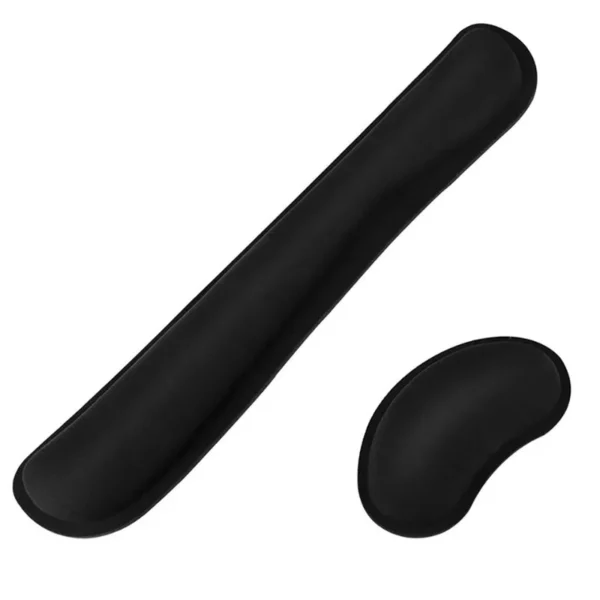 Tappetino per mouse da gioco ergonomico con poggiapolsi in gel di silice e cuscino in memory foam per gamer PC - immagine 2