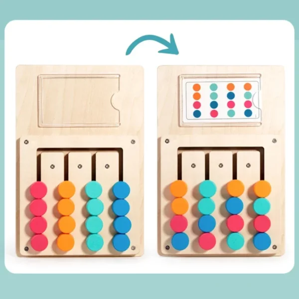 Gioco Montessori in Legno Forma di Colore per Sviluppare Cognizione e Pensiero Logico nei Bambini - immagine 6