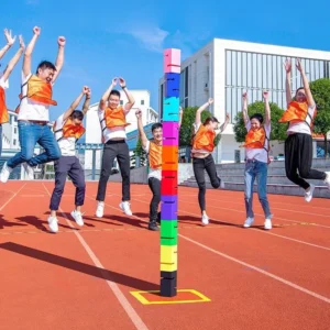 Giochi all'aperto per bambini e ragazzi Blocchi sensoriali per attività di team building e costruzione torre divertente