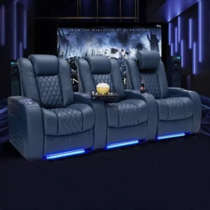 Divano reclinabile elettrico multifunzionale in vera pelle per soggiorno e home theater sedia da massaggio moderna per un relax da cinema nordico
