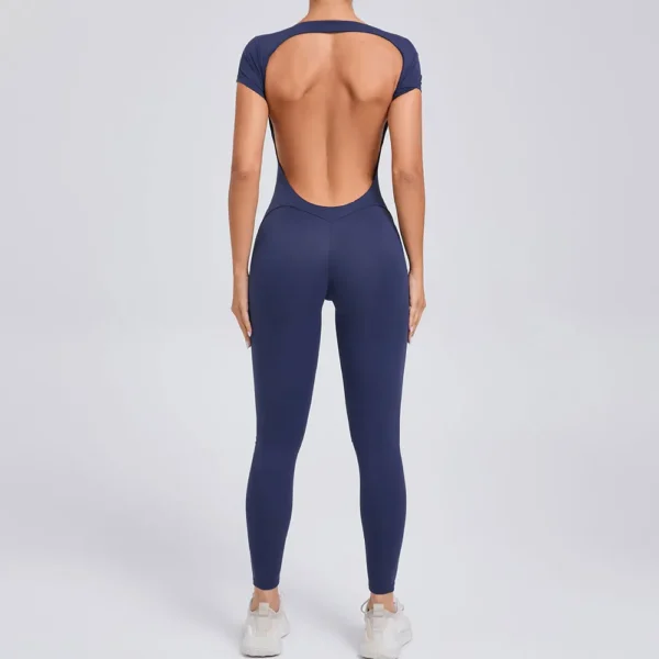 Tuta da Yoga Fitness Completo Sportivo Abbigliamento da Palestra Set Donna Maniche Corte Activewear Pilates Allenamento 2025 - immagine 2